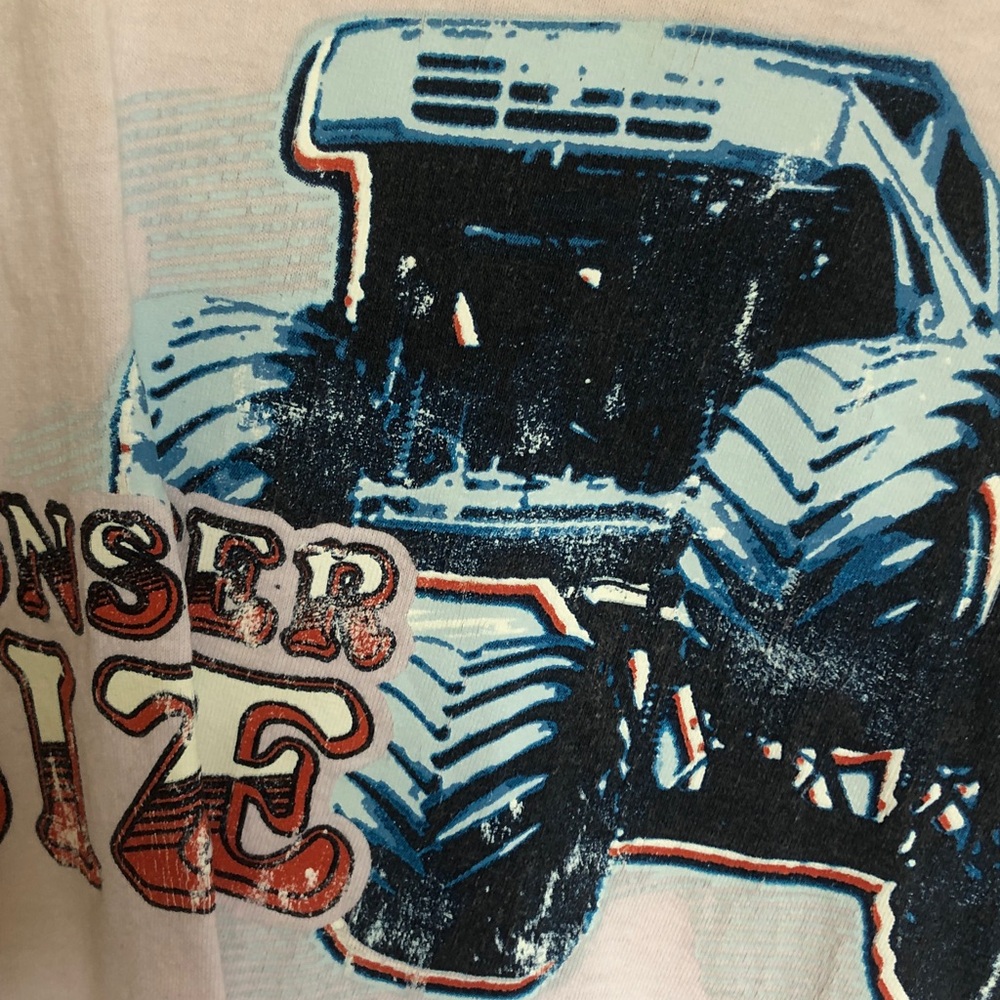 Monster Truck Graphic Tee - Blue & Black